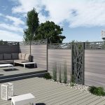cloture en bois composite