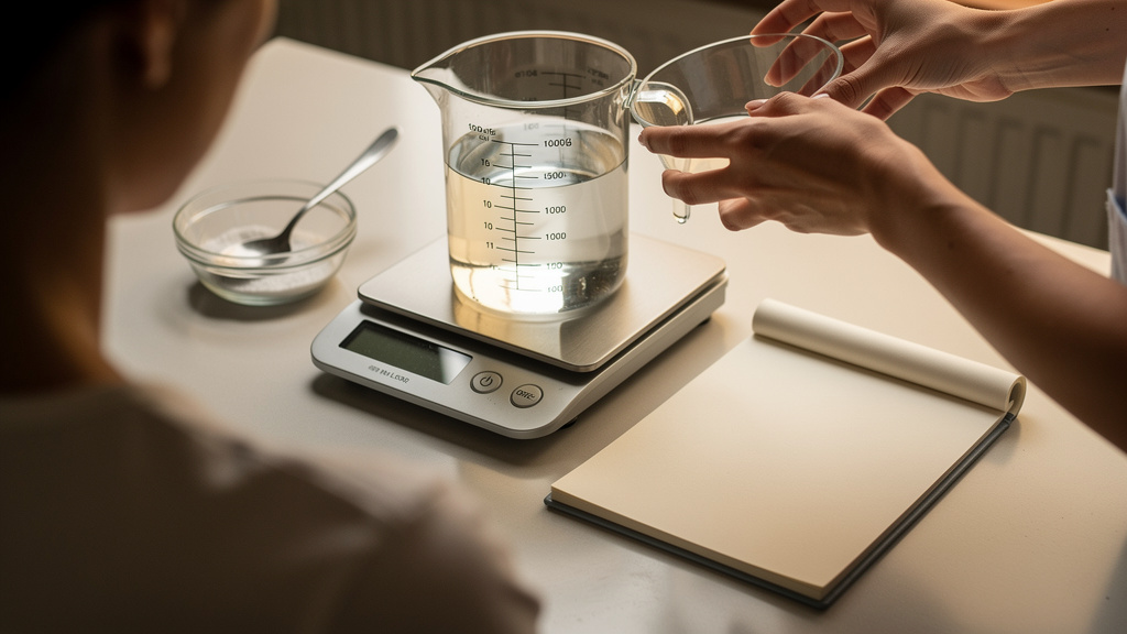 Comment utiliser la formule pour convertir des millilitres en grammes ?