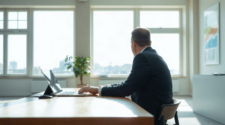 Alis BNP Paribas : tout savoir sur le portail RH des collaborateurs Employé consultant son espace RH sur ordinateur