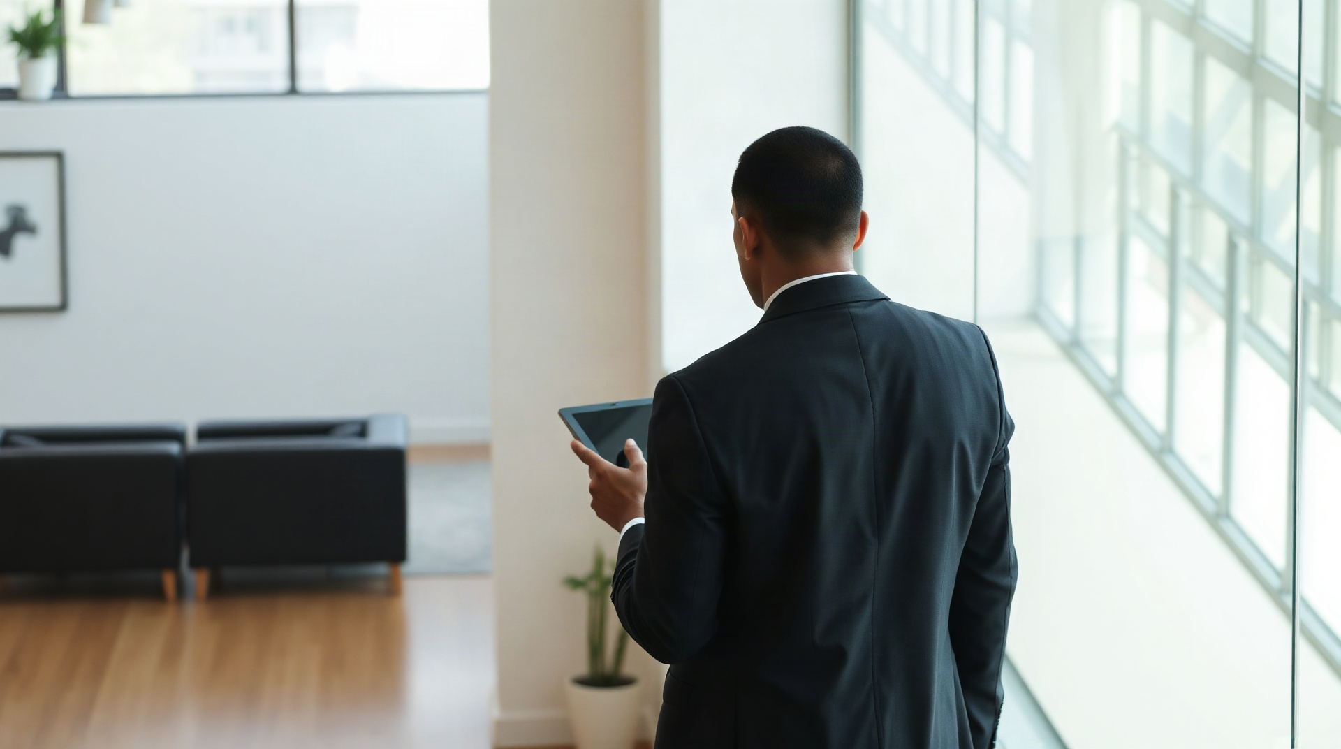 Salarié vérifiant ses documents RH sur tablette