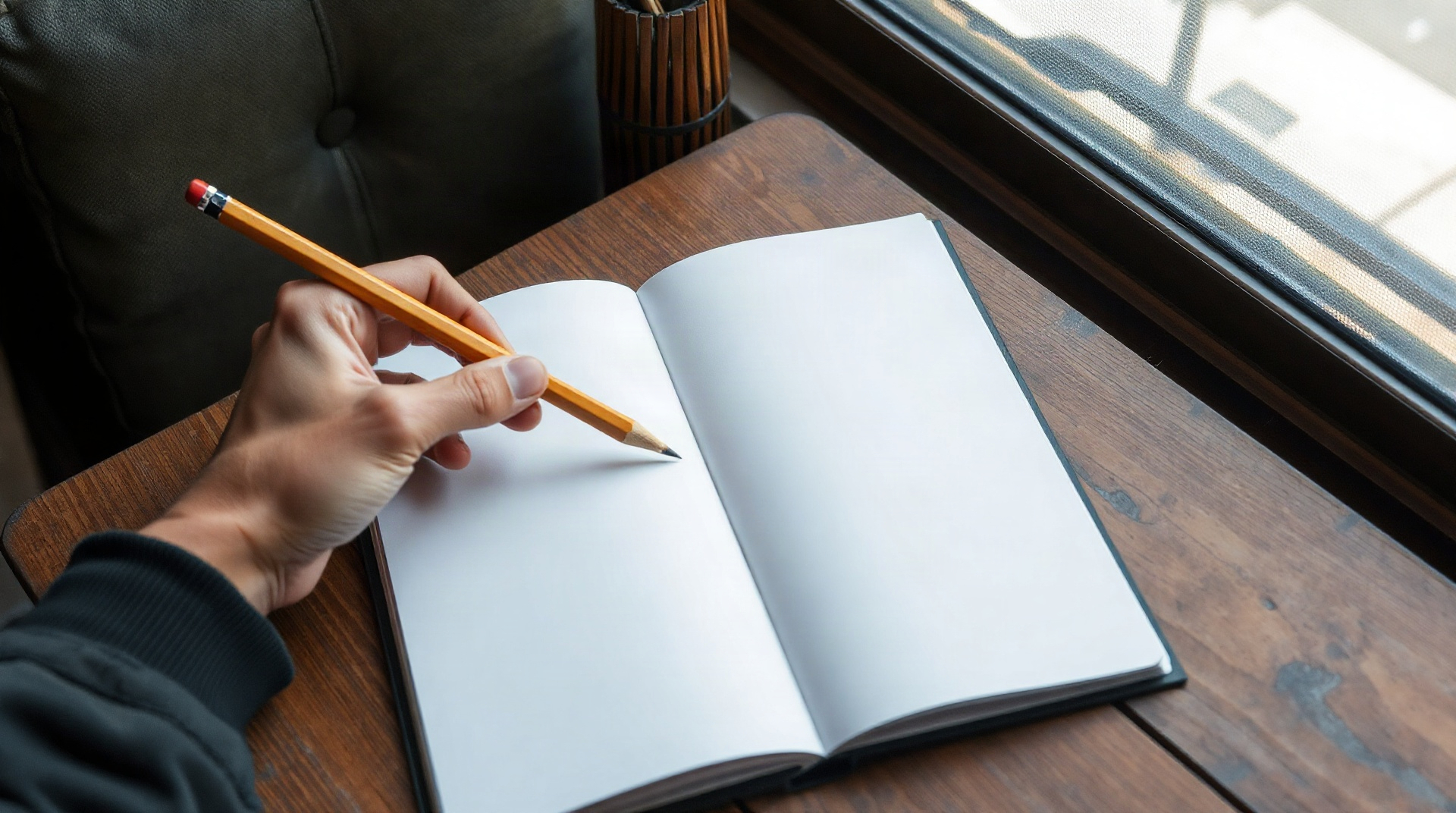 Artiste réalisant un croquis rapide au crayon